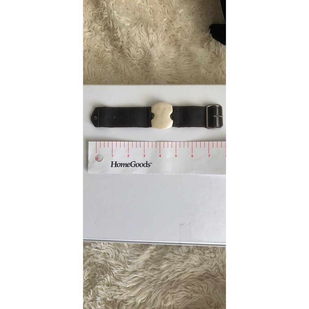 Anthropologie Brown Leather Cuff Bracele